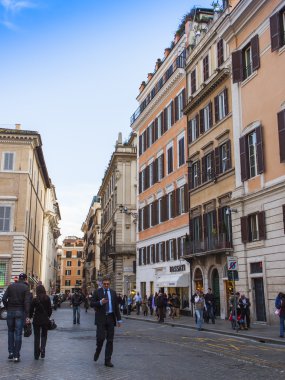 Roma, İtalya, 24 Şubat 2010. Tipik kentsel görünümü