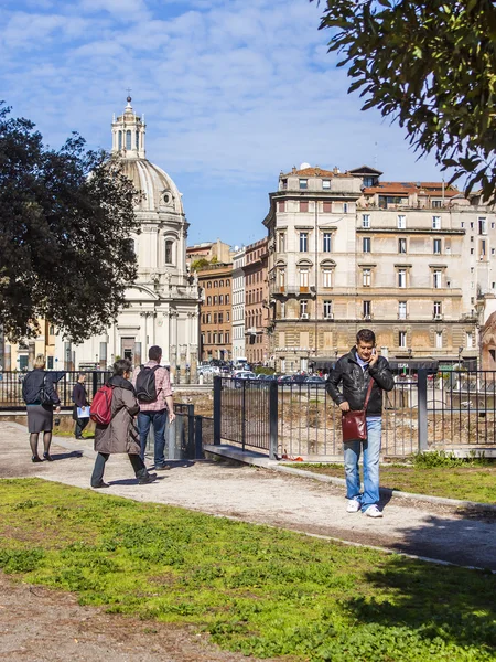 Rome, Italy, on February 25, 2010. Typical urban view — Stock Photo, Image