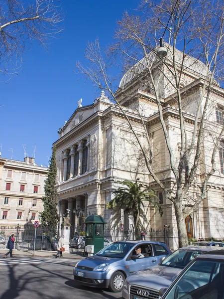 Rome, Italy, on February 25, 2010. Building of the Choral Synagogue — Stock Photo, Image