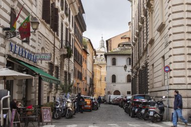 26 Şubat 2010 tarihinde, Roma, İtalya. Tipik kentsel görünümü.