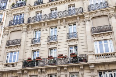 3 Mayıs 2013 tarihinde, Paris, Fransa. Tipik mimari mufassal