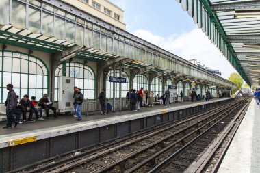 3 Mayıs 2013 tarihinde, Paris, Fransa. Stalingrad metro istasyonu