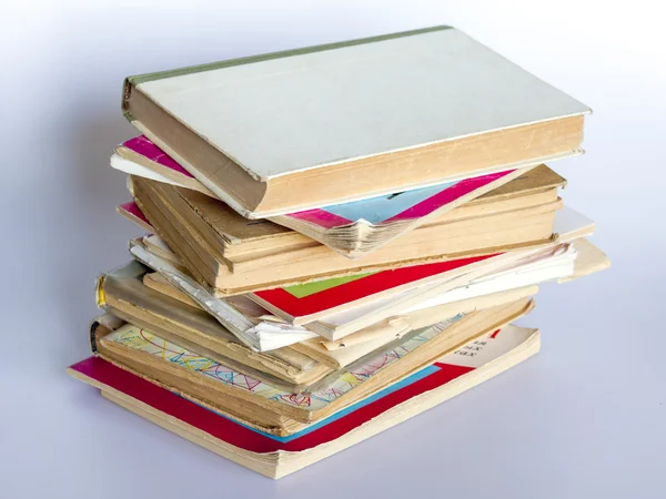 Pile of old vintage books — Stock Photo, Image