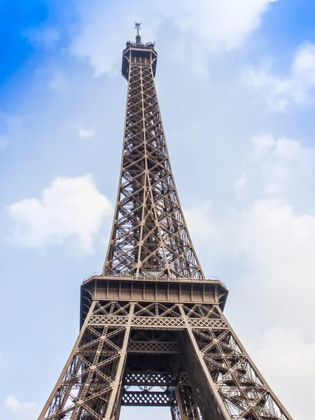 París, Francia, 27 de marzo de 2011. Fragmentos de un diseño de la Torre Eiffel. La Torre Eiffel es uno de los lugares más reconocidos de París — Foto de Stock