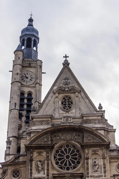 Paris, França, em 27 de março de 2011. Igreja Eglise Saint-Eustache. Detalhes arquitectónicos . — Fotografia de Stock