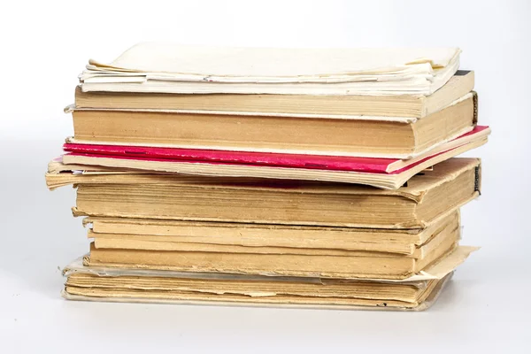 Pile of old vintage books — Stock Photo, Image