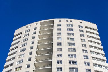 Pushkino, Rusya. Yeni parçası çok katlı bina yaşadığı