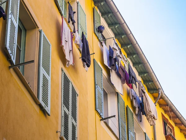 Nice, France, on March 13, 2015. The old city, typical architectural details in Provencal style — Stock Photo, Image