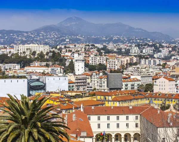 Niza, Francia, 13 de marzo de 2015. La vista superior de la ciudad vieja desde la colina de Shatto —  Fotos de Stock