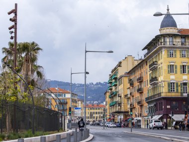 Güzel, Fransa, üzerinde 13 Mart 2015. Tipik şehir mimarisi