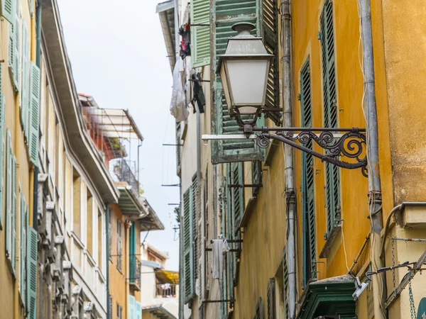 Nice, France, on March 13, 2015. The old city, typical architectural details in Provencal style — Stock Photo, Image