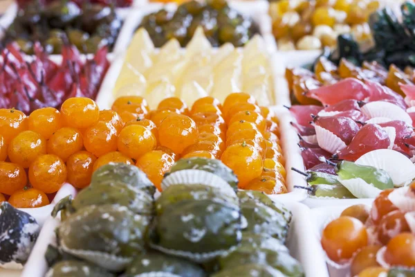 The candied fruit on a counter — Stock Photo, Image