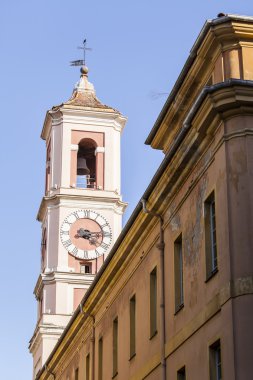 Güzel, Fransa, 7 Mart 2015 tarihinde. Tarihi bina tipik mimari detaylar