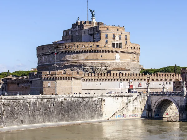 Rom, Italien, den 6 mars 2015. Slottet av heliga ängel (Adrian's mausoleum, Ii århundrade) — Stockfoto