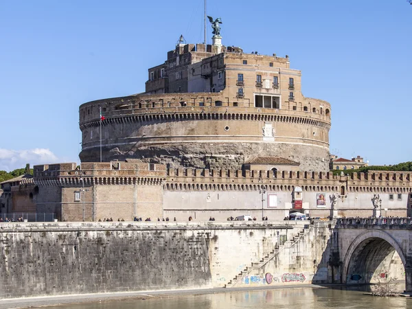 Rom, Italien, den 6 mars 2015. Slottet av heliga ängel (Adrian's mausoleum, Ii århundrade) — Stockfoto