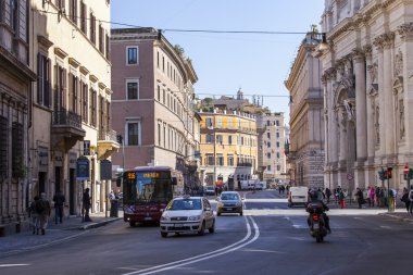 6 Mart 2015 tarihinde, Roma, İtalya. Tipik kentsel görünümü
