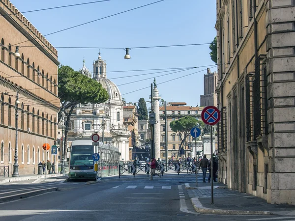 Rome, Italië, op 6 maart 2015. Typisch stedelijke weergave — Stockfoto