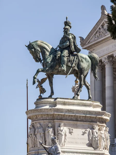 Rome, Italy, on March 6, 2015. Monument to the Emperor Victor Emmanuil — Stock Photo, Image