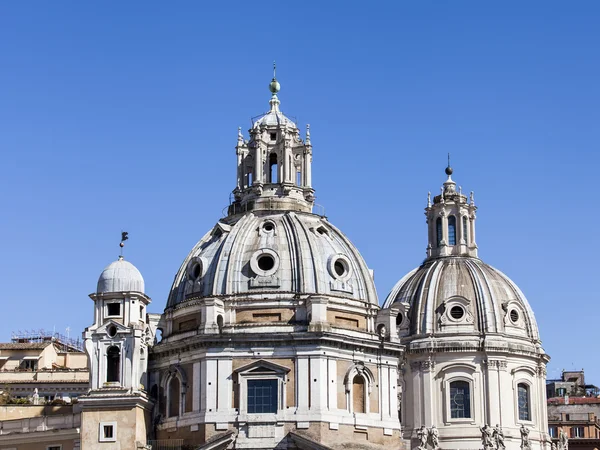 Róma, Olaszország, a március 6-án, a 2015. A régi katolikus templom építészeti részletek — Stock Fotó