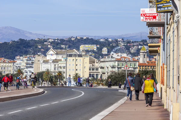 Nice, Frankreich, am 14. März 2015. Stadtlandschaft — Stockfoto