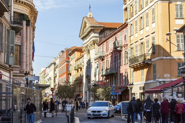 Nice, Frankrijk, op 14 maart 2015. Stad landschap. — Stockfoto