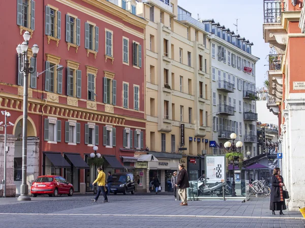 Nice, Frankrijk, op 10 maart 2015. De straat in centrum — Stockfoto