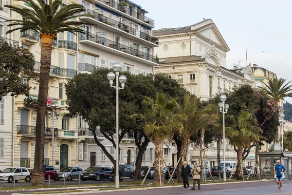 Nice, Francja, na 14 marca 2015. Typowy widok miejski. — Zdjęcie stockowe
