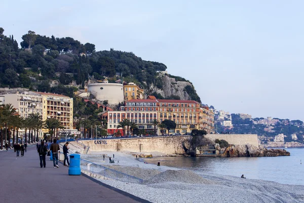 Niza, Francia, 14 de marzo de 2015. Paisaje urbano típico por la mañana —  Fotos de Stock