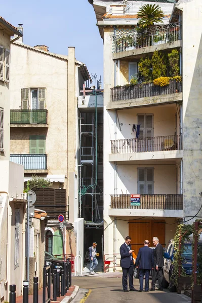 法国戛纳，在 2015 年 3 月 12 日。典型的城市景观 — 图库照片