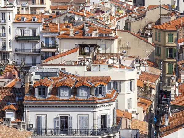 Cannes, Frankrijk, op 12 maart 2015. Het bovenste uitzicht op de stad — Stockfoto