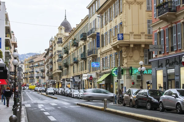 Nice, Frankreich, am 14. März 2015. typische Stadtansicht. — Stockfoto
