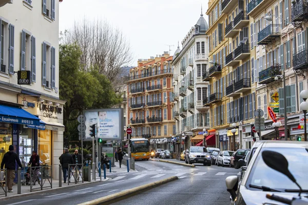 Nice, Frankreich, am 14. März 2015. typische Stadtansicht. — Stockfoto