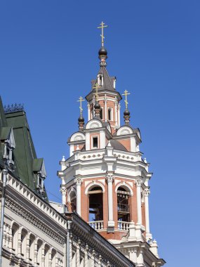 Moscow, Rusya Federasyonu - 12 Nisan 2015 tarihinde. Ortodoks Kilisesi tipik ayrıntılarını