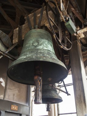 Venice, İtalya - 30 Nisan 2015 tarihinde. bir çan kampanill San marco