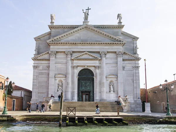 VENISE, ITALIE - le 29 avril 2015. Eglise ou Redentore (Il Redentore) sur le remblai de l'île de Dzhudekk — Photo