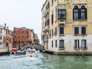 VENICE, ITALY - on MAY 4, 2015. City landscape. Typical architecture.