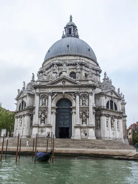 Wenecja, Włochy, na 3 maja 2015. Bazylika Najświętszej Maryi Panny uzdrowiciel (Basilica di Santa Maria della Salute) — Zdjęcie stockowe