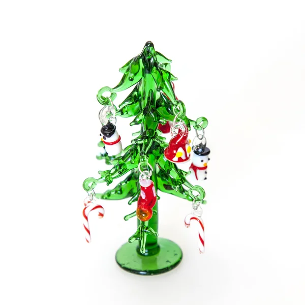 New Year tree from the Venetian glass - a typical souvenir from Venice — Stock Photo, Image