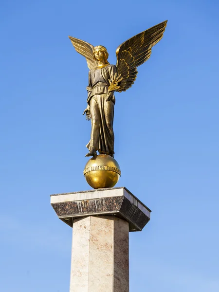 PUSHKINO, RUSSIA - il 11 DICEMBRE 2015. monumento memorabile — Foto Stock