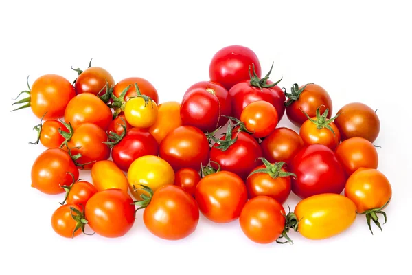 Cherry tomatoes of various grades — Stock Photo, Image