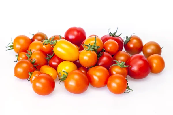 Cherry tomatoes of various grades — Stock Photo, Image