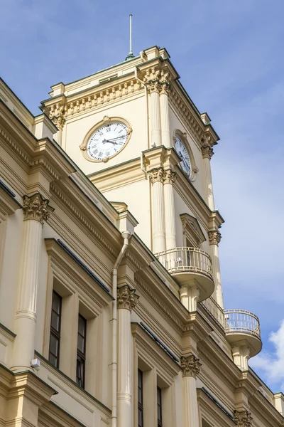 MOSCÚ, RUSIA, 19 de agosto de 2015. La estación de Leningrado - una de las nueve estaciones de tren y la estación más antigua de Moscú . — Foto de Stock