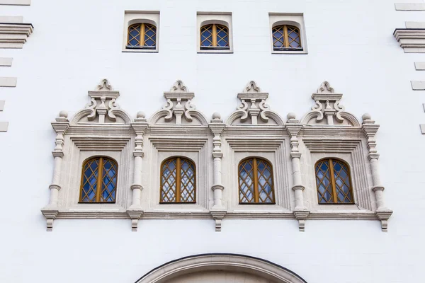 MOSCÚ, RUSIA, 19 de agosto de 2015. Estación Kazan. Detalles arquitectónicos del edificio — Foto de Stock