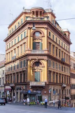 25 Ağustos 2015 tarihinde, Roma, İtalya. Yaz öğleden sonra tipik şehir manzarası