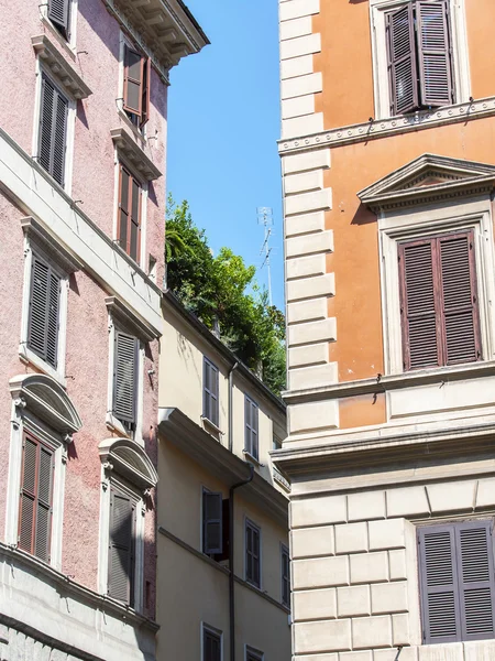 罗马，意大利，2015 年 8 月 25 日。历史文化名城建设典型建筑细节 — 图库照片