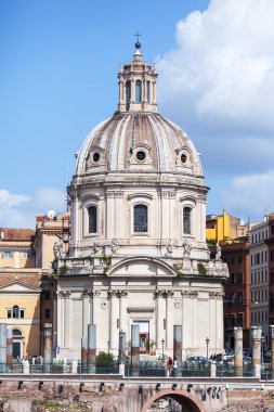 25 Ağustos 2015 tarihinde, Roma, İtalya. Bir bazilika Santa di Loretto - Roma'nın en bilinen katedraller