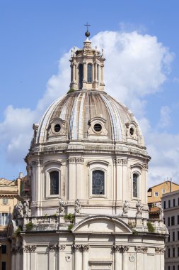 25 Ağustos 2015 tarihinde, Roma, İtalya. Mimari tarzı ve ince tasarımı antik bir Katedrali