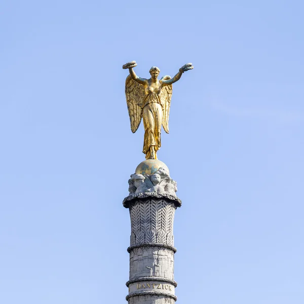 PARIS, FRANCE, on AUGUST 30, 2015. A monument on the Square of Chatelet (fr. Place du Chatelet) — Stock Photo, Image