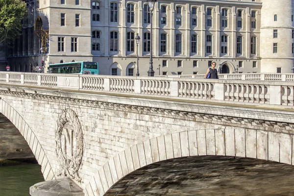 PARIS, FRANCE, on AUGUST 30, 2015. Napoleon Bridge — Stock Photo, Image