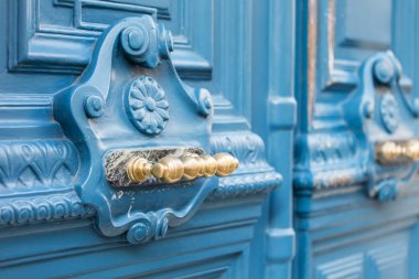 PARIS, FRANCE, on AUGUST 28, 2015. Architectural details of typical buildings. Beautiful doors